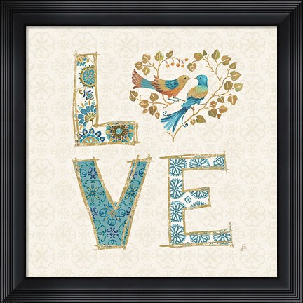 Framed Love Tales IV Print