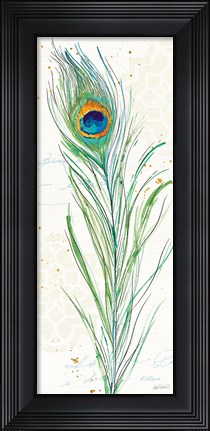 Framed Peacock Garden VI Print