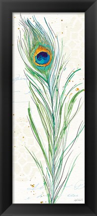 Framed Peacock Garden VI Print