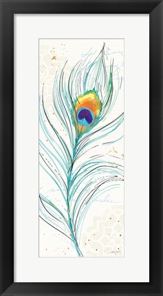 Framed Peacock Garden V Print