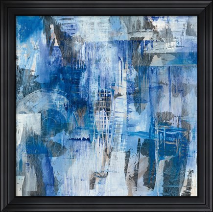 Framed Industrial Blue Print