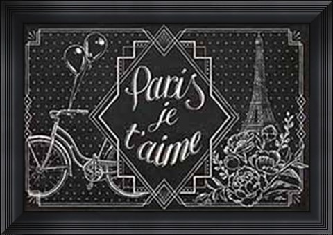 Framed Vive Paris III Print