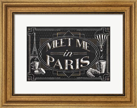 Framed Vive Paris IV Print