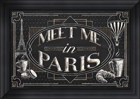 Framed Vive Paris IV Print