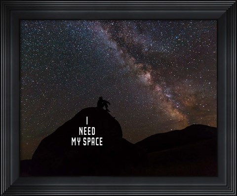 Framed I Need My Space - Color Print