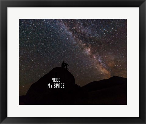 Framed I Need My Space - Color Print