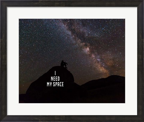 Framed I Need My Space - Color Print