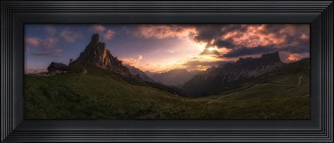 Framed Sunset in the Valley Print