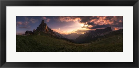 Framed Sunset in the Valley Print