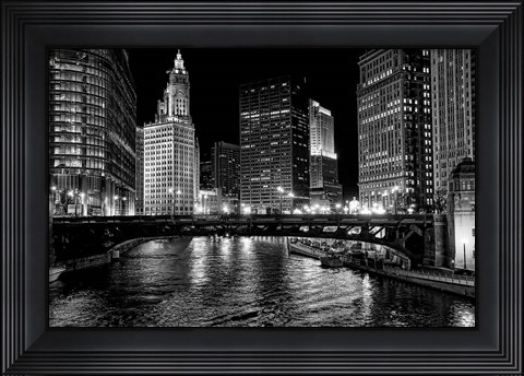 Framed Chicago River Print