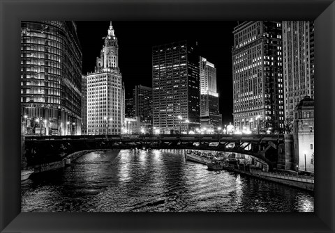 Framed Chicago River Print