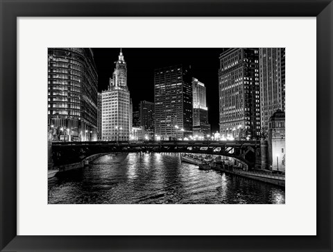 Framed Chicago River Print