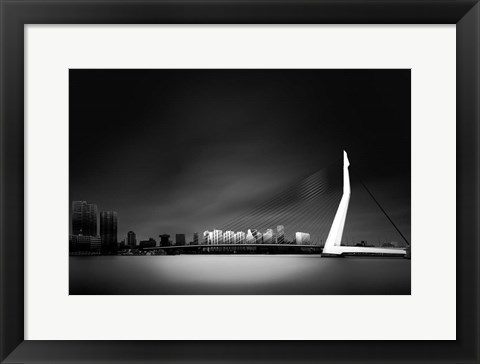 Framed Erasmus Bridge Rotterdam Print