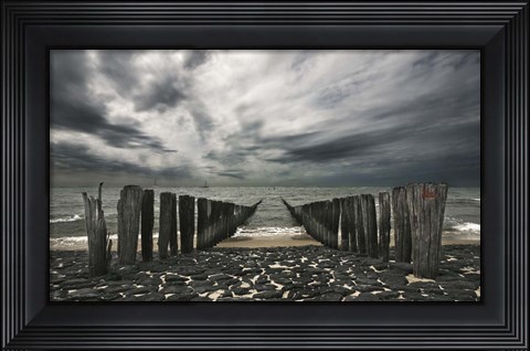 Framed Sea Defense Print