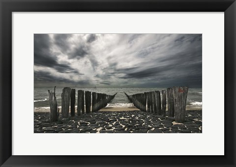 Framed Sea Defense Print