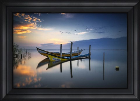 Framed Boats Print