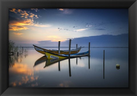 Framed Boats Print