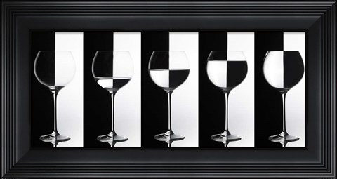 Framed Black &amp; White Print