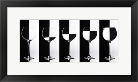 Framed Black &amp; White Print