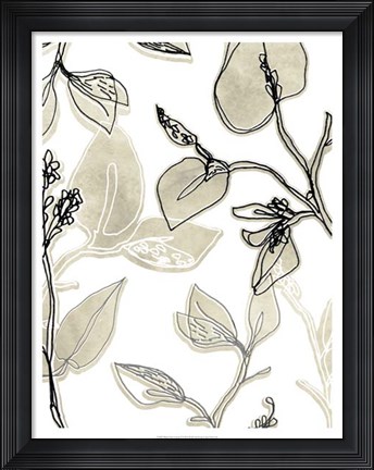 Framed Block Print Contour II Print