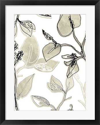 Framed Block Print Contour II Print