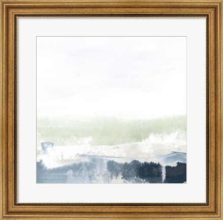 Framed Seafoam Horizon I Print