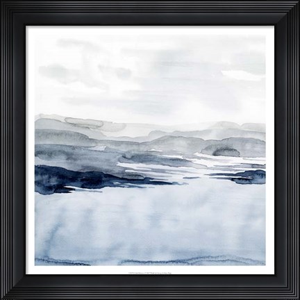 Framed Faded Horizon I Print