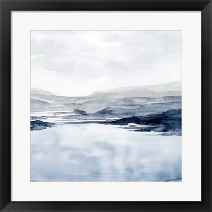 Framed Faded Horizon II Print