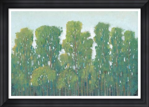 Framed Forest Green I Print