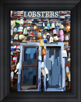 Framed Vibrant Buoys III Print