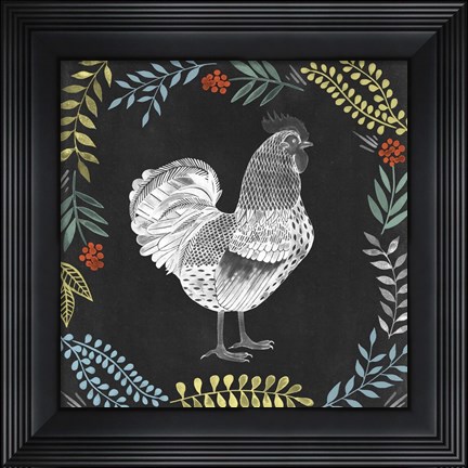 Framed Chalkboard Farmhouse II Print
