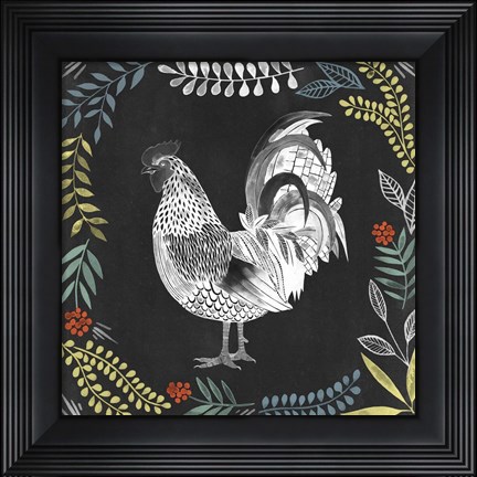 Framed Chalkboard Farmhouse IV Print
