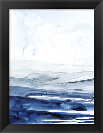 Framed Azure Arctic I Print