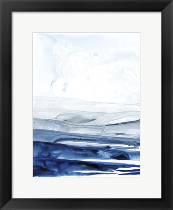 Framed Azure Arctic I Print