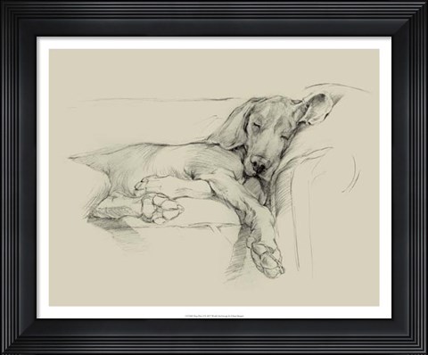 Framed Dog Days I Print