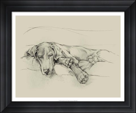 Framed Dog Days II Print