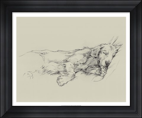 Framed Dog Days III Print