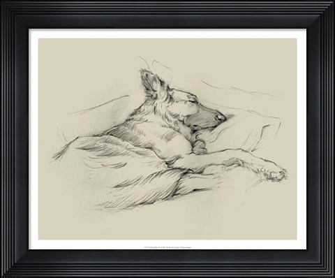 Framed Dog Days IV Print