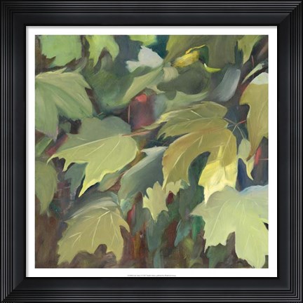 Framed Leaf Array I Print