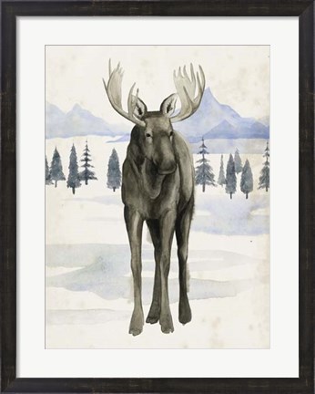 Framed Alaskan Wilderness I Print