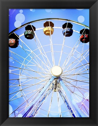 Framed Carnival Blues I Print