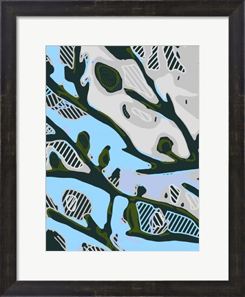 Framed Abstract Tree Limbs I Print