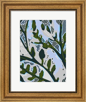 Framed Abstract Tree Limbs II Print
