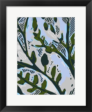 Framed Abstract Tree Limbs II Print