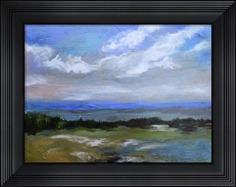 Framed Beach &amp; Sky I Print