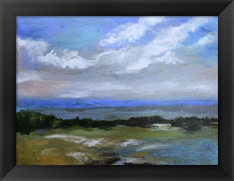 Framed Beach &amp; Sky I Print