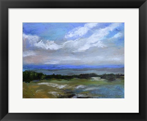 Framed Beach &amp; Sky I Print