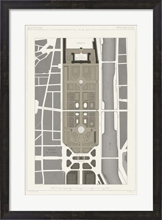Framed Palais Des Tuileries, Paris I Print