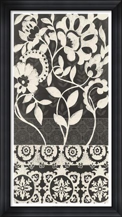 Framed Midnight Batik I Print