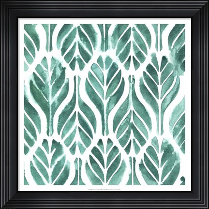 Framed Aquamarine Motif III Print